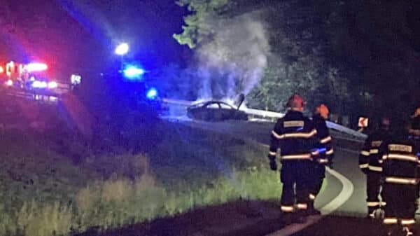 Tragická nehoda mezi Beznem a Mělnickým Vtelnem. Foto: FB