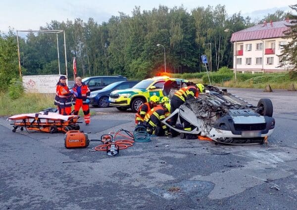 Vážná nehoda u Františkových lázní. Foto: HZS