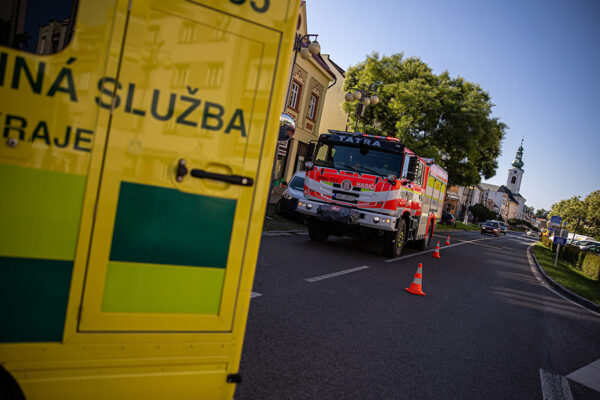 Tragická nehoda v Novém Městě nad Metují. Foto: HZS KHK