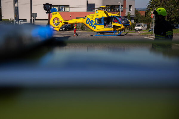 Tragická nehoda v Novém Městě nad Metují. Foto: HZS KHK