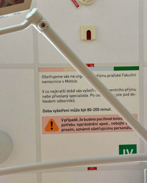 Ben Cristovao skončil na urgentním příjmu FN Motol.