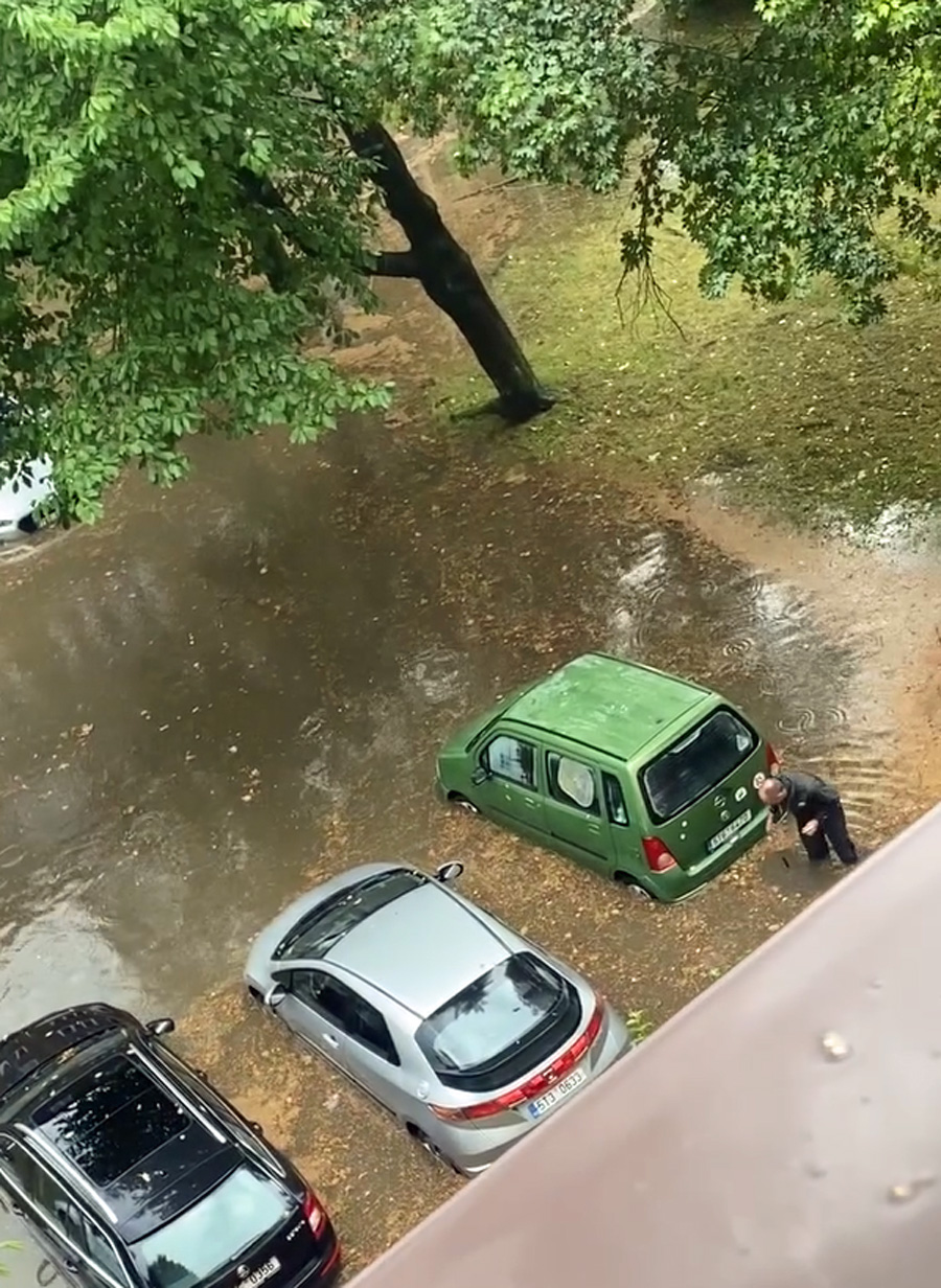 Záplavy v Havířově. Video: FB