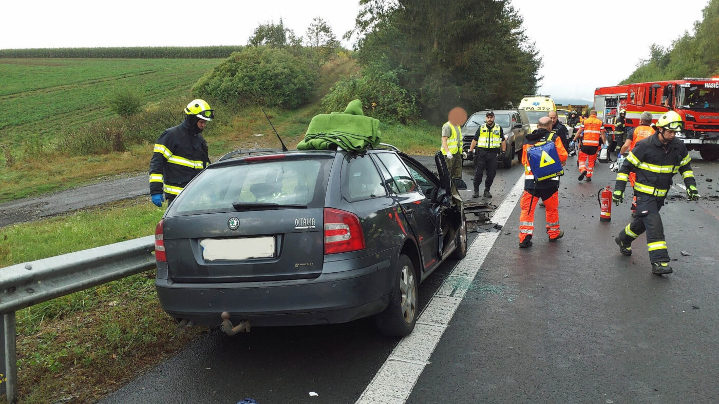 Tragická nehoda u Moravské Třebové. Foto: HZS