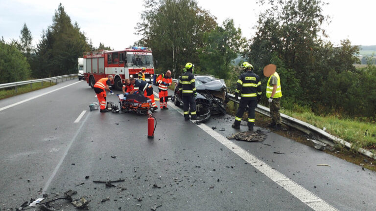 Tragická nehoda u Moravské Třebové. Foto: HZS