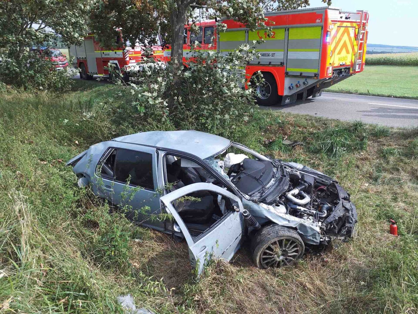 Vážná nehoda u Tatenic. Foto: HZS