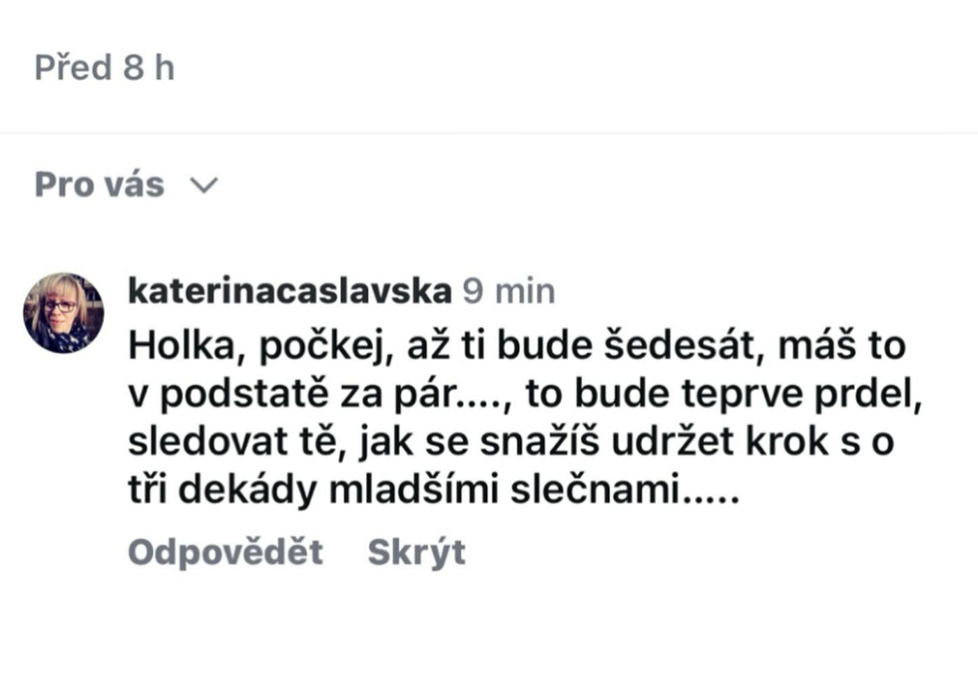 Kateřina napsala Simoně Krainové nepříjemnou zprávu.