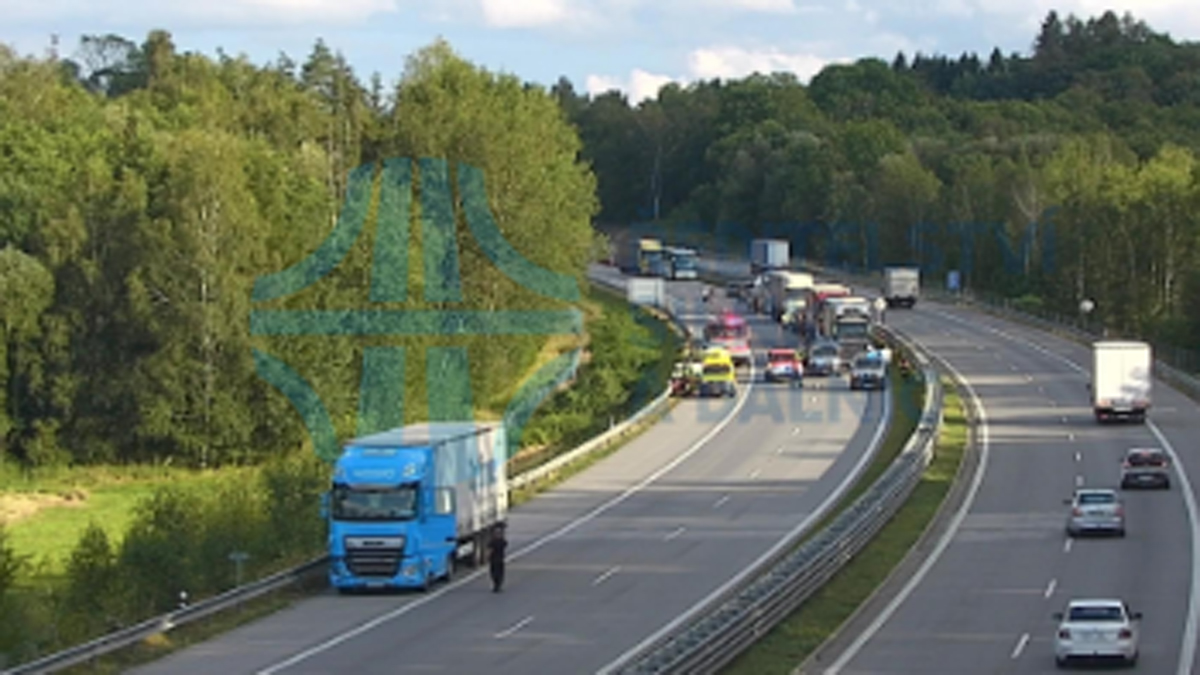 sražený chodec na dálnici D1