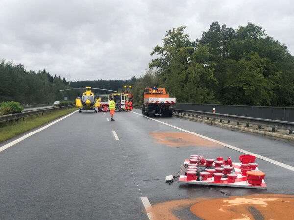 Pondělní nehoda na dálnici D3 u Tábora. Foto: HZS