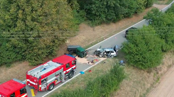 Tragická nehoda u Svitávky. Zdroj: PČR