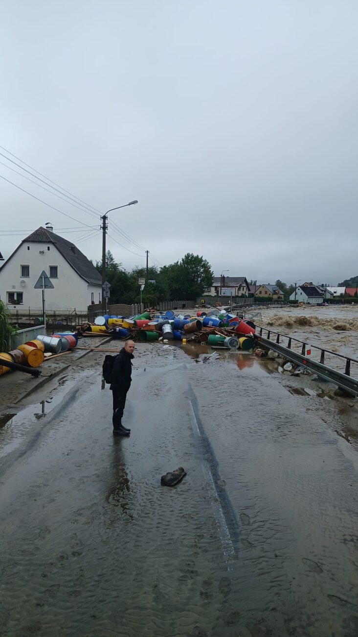 Česká Ves po povodni. Zdroj: HZS