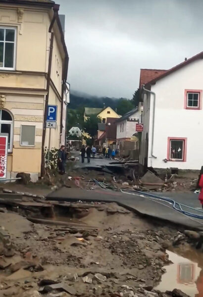 Jeseník po povodni. Zdroj: Dominik Mareček