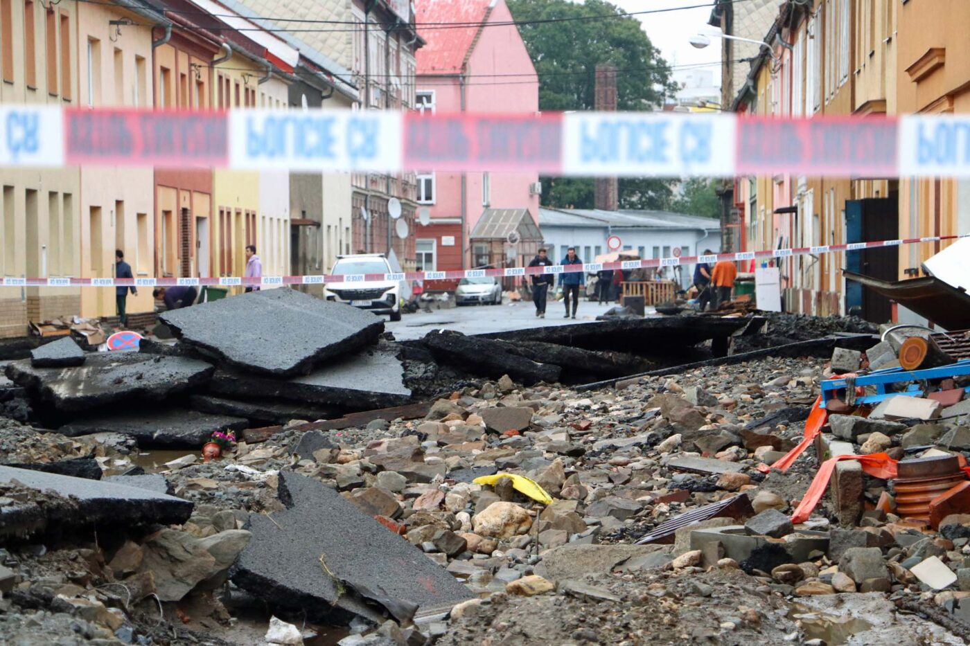 Krnov po řádění povodní. Foto: Město Krnov