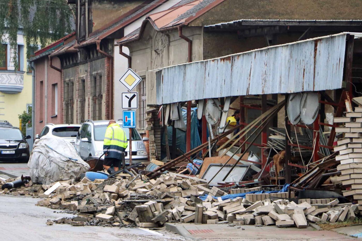 Krnov po řádění povodní. Foto: Město Krnov