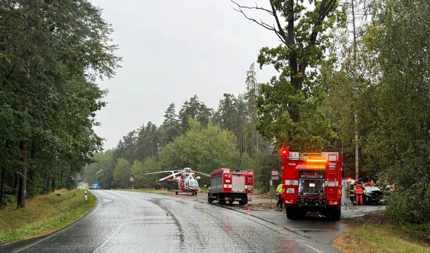 Vážná nehoda u Boru na Tachovsku. Foto: HZS