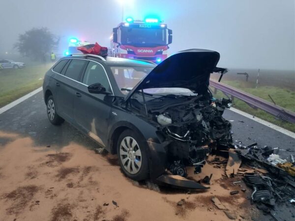 Vážná nehoda u obce Strojetice. Foto: HZS