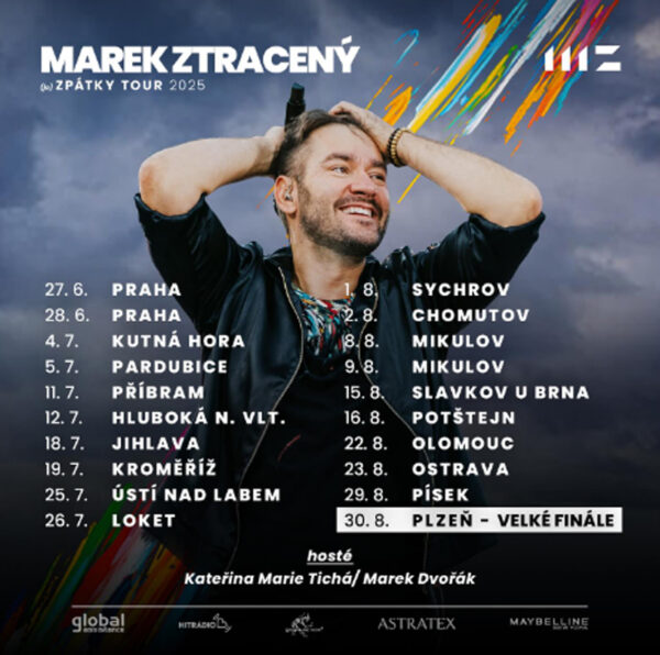 Termíny Zpátky Tour. Zdroj: Marek Ztracený