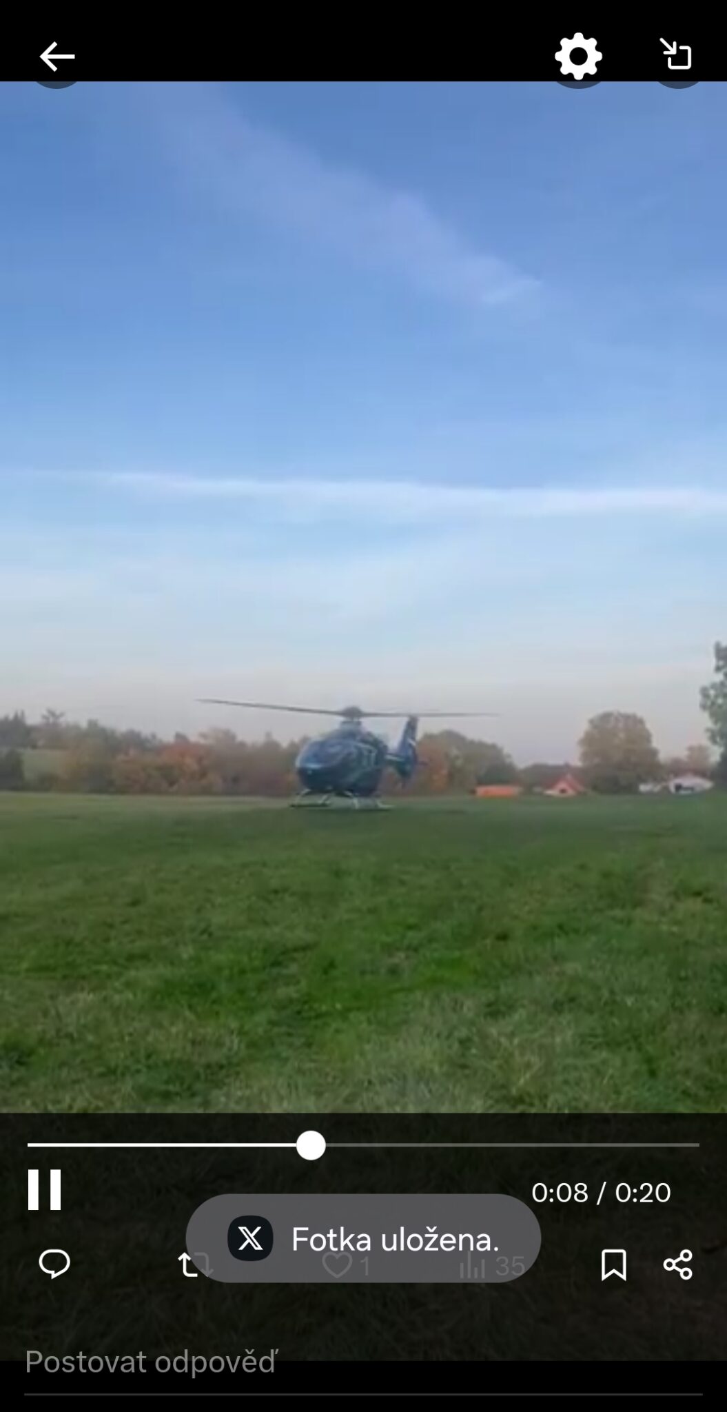 V obci Lhotka spadlo dítě do ohniště. Foto: Trans Hospital