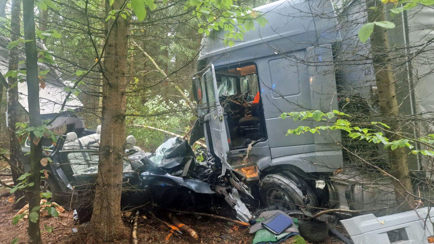 Tragická nehoda na Jindřichohradecku. Foto: PČR