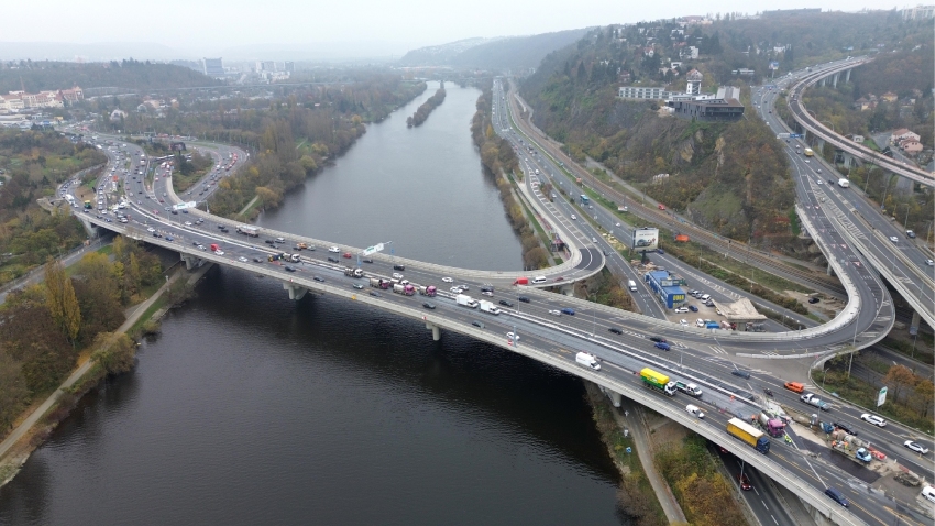 Rekonstrukce Barrandovského mostu. Foto: TSK