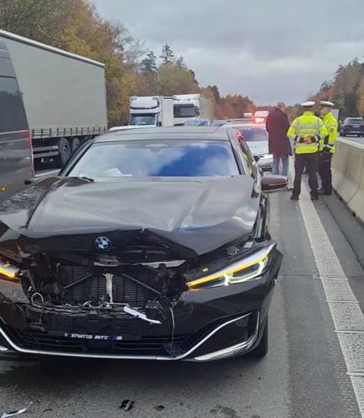Jiří Kajínek měl nehodu na dálnici D1.