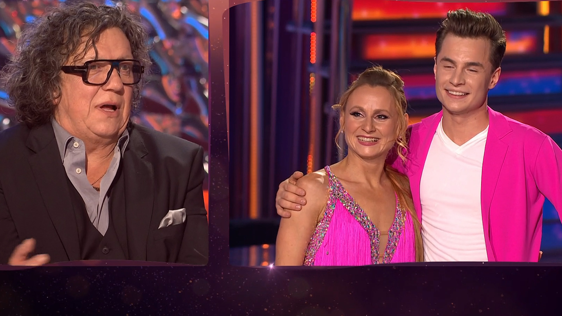 Oskar Hes a Kateřina Bartuněk Hrstková mají poprvé 30 bodů ve StarDance. Zdroj: ČT
