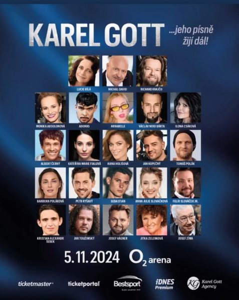 Koncert byl plný hudebních hvězd.