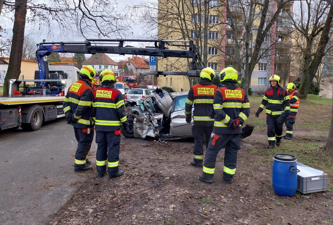 Nehoda vlaku a auta v Liboci. Foto: Pavel Sejna