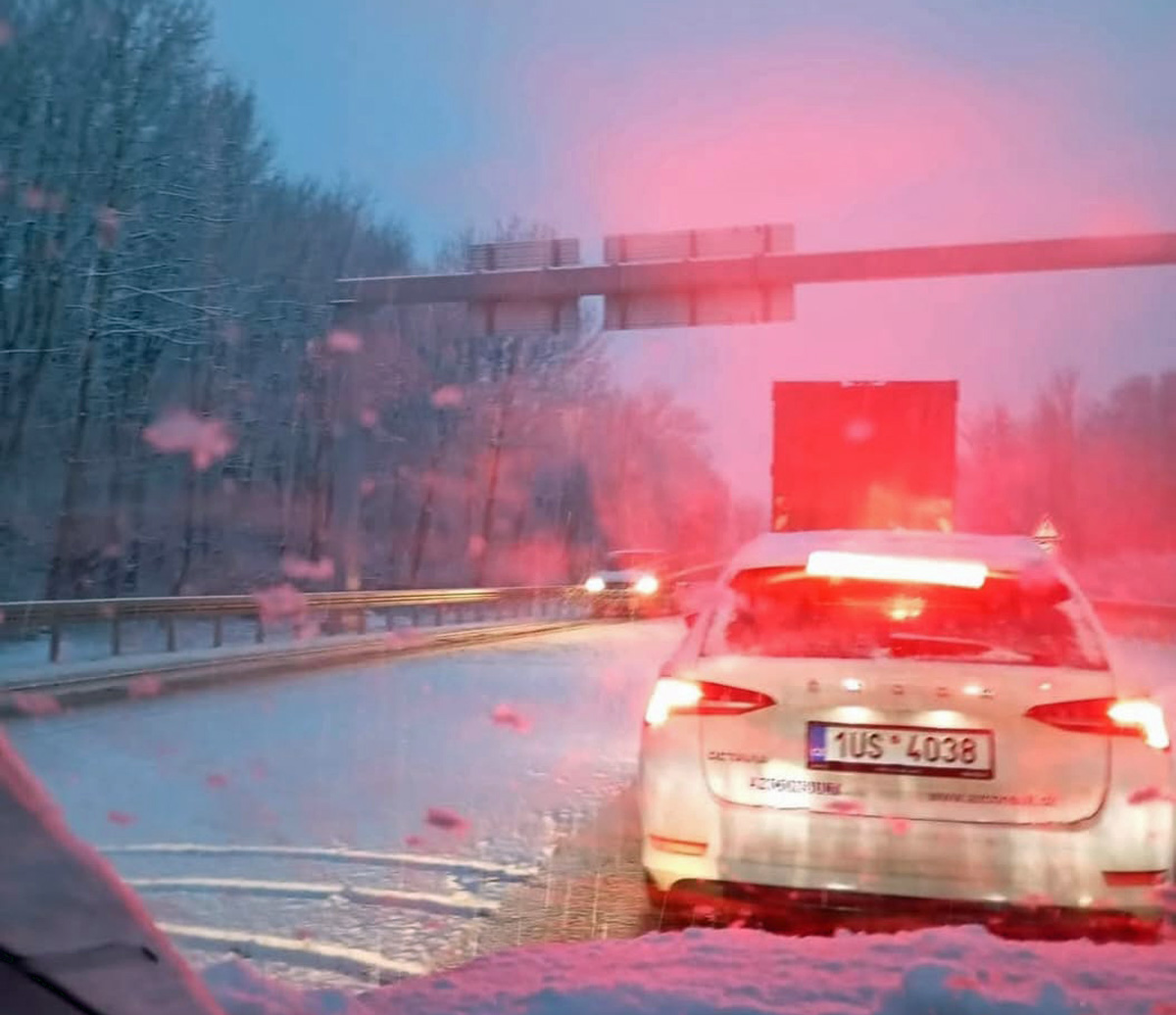 Ucpaný výjezd z Ústí nad Labem Úžin. Foto: Miroslava Přibylová