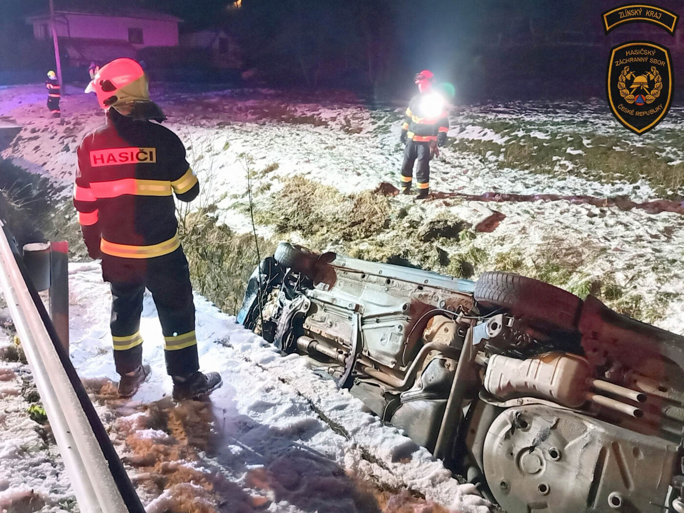 Nehoda v Nedašově Lhotě. Foto: HZS