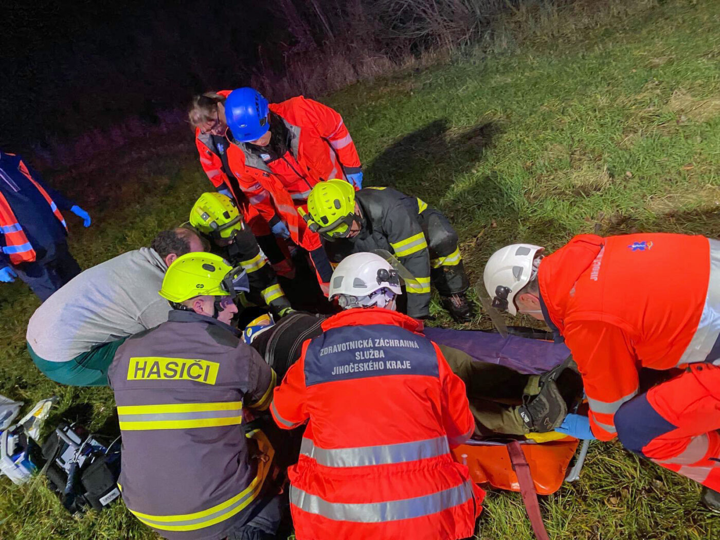 Vážná nehoda u Milevska. Foto: HZS