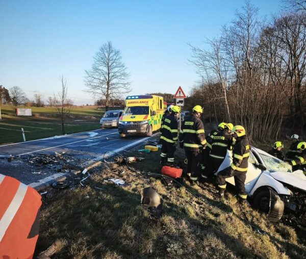 Nehoda u Střelských Hoštic. Foto: ZZS