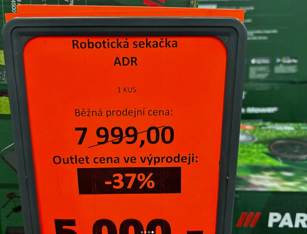 Zaujala robotická sekačka za 5 tisíc.