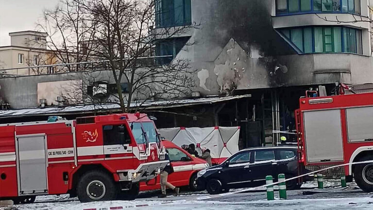 Požárem poničená restaurace U Kojota v Mostě. Foto: Roman Šarlej