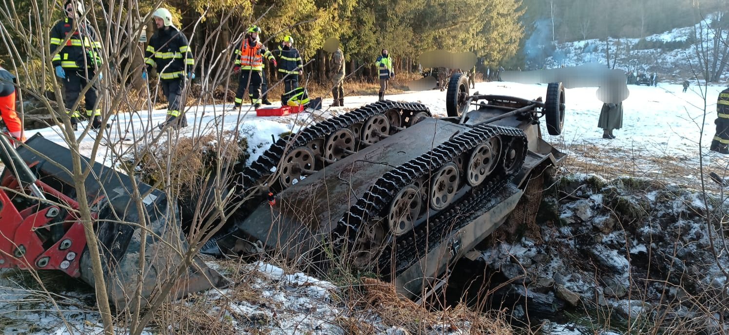 Tragická nehoda u Horního Dvořiště. Foto: HZS