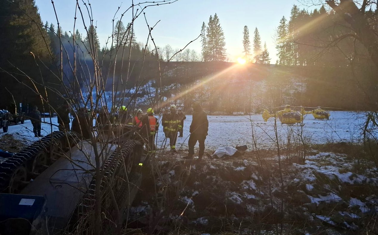 Tragická nehoda u Horního Dvořiště. Foto: ZZS