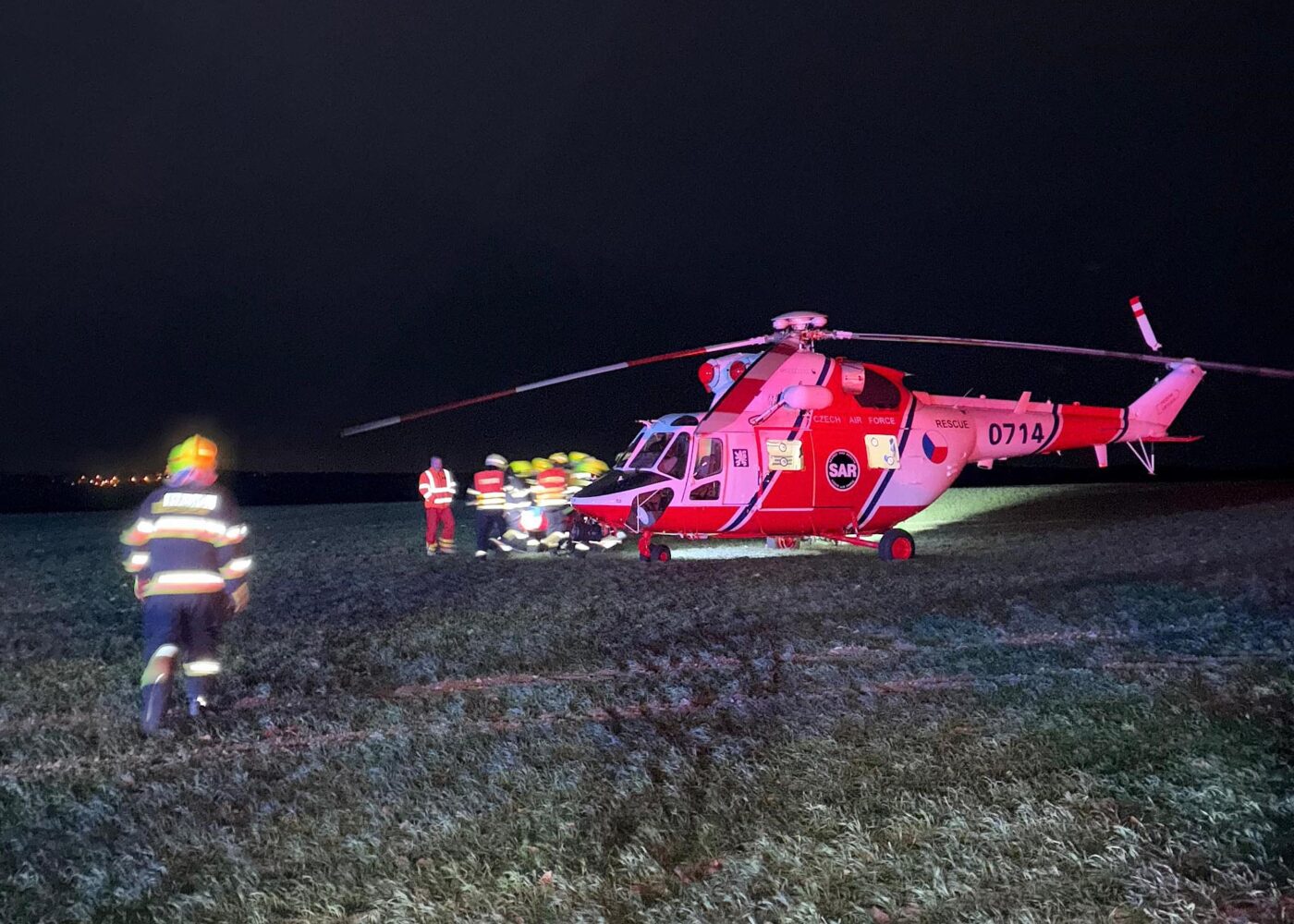 Nehoda u městyse Cítoliby na Lounsku. Foto: HZS