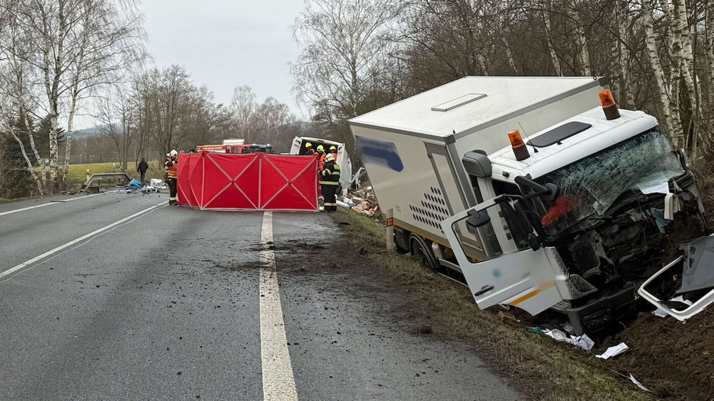 Nehoda v Jablonném v Podještědí. Foto: HZS