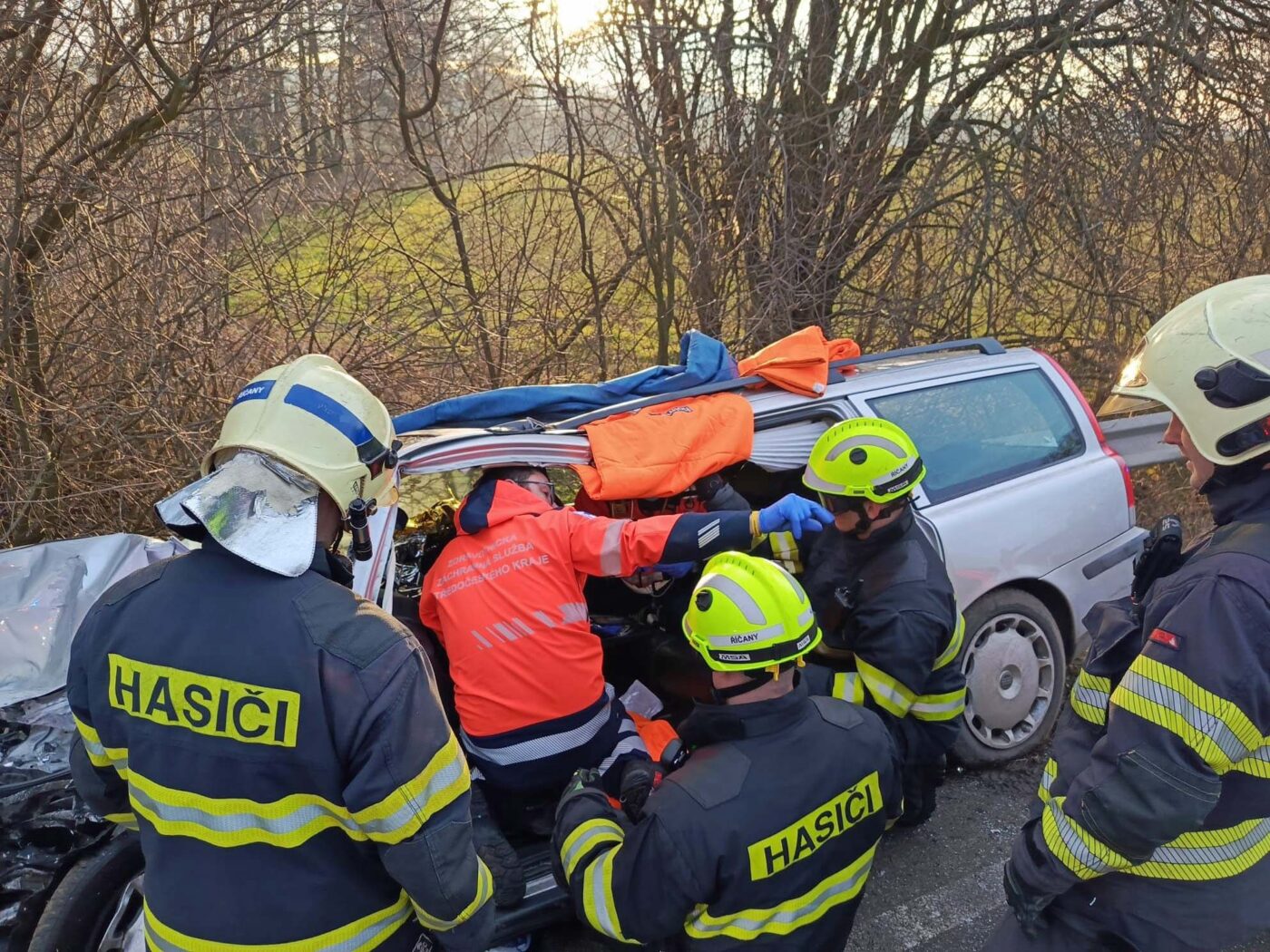 Vážná nehoda u Nučic. Foto: HZS