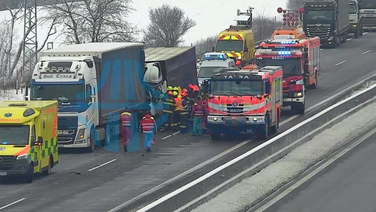 Vážná nehoda na dálnici D1.