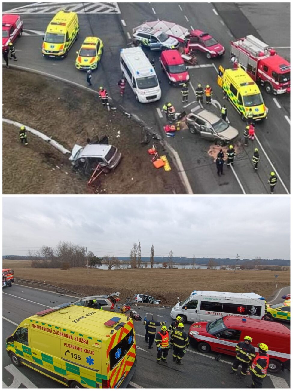 Vážná nehoda na Tachovsku. Foto: HZS