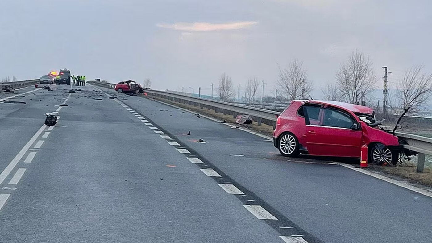 Tragická nehoda u Opavy. Foto: Policie ČR