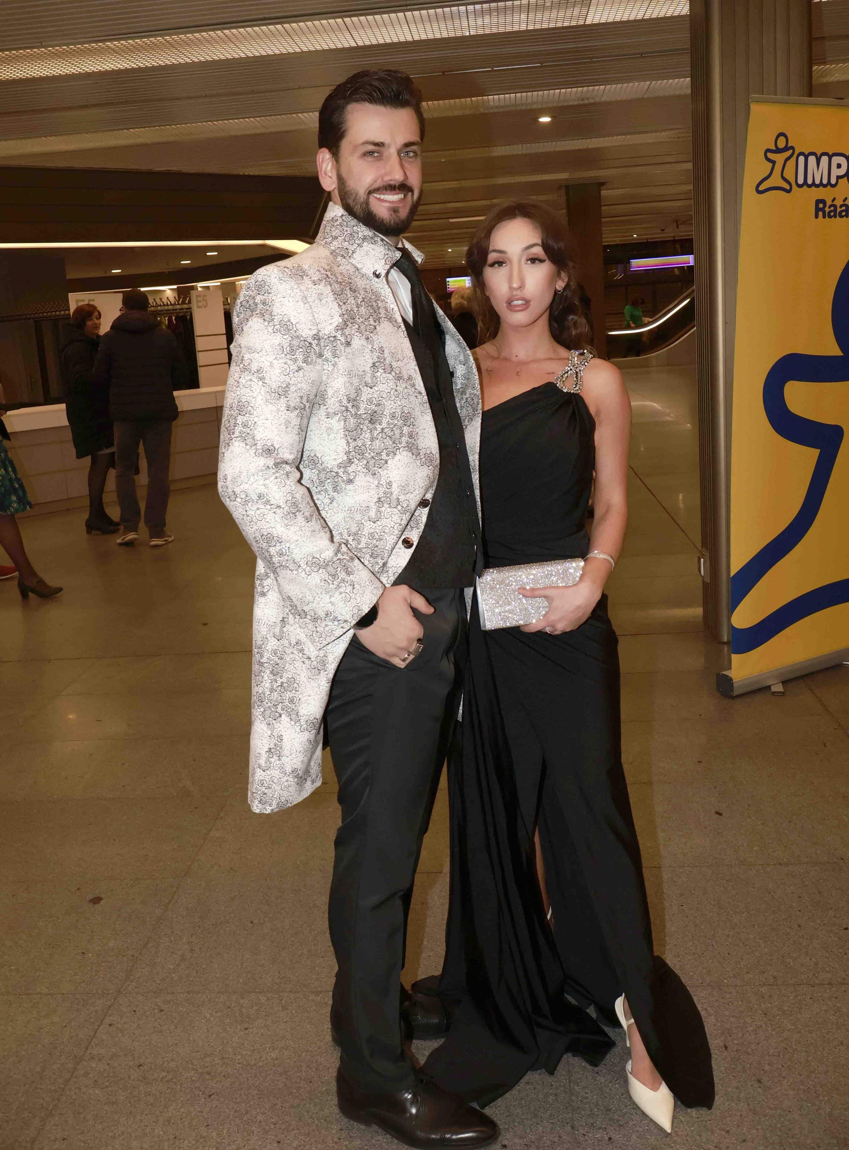 Premiéra muzikálu Fantom Opery: Eliška Auer a David Křemen. Foto: Nextfoto