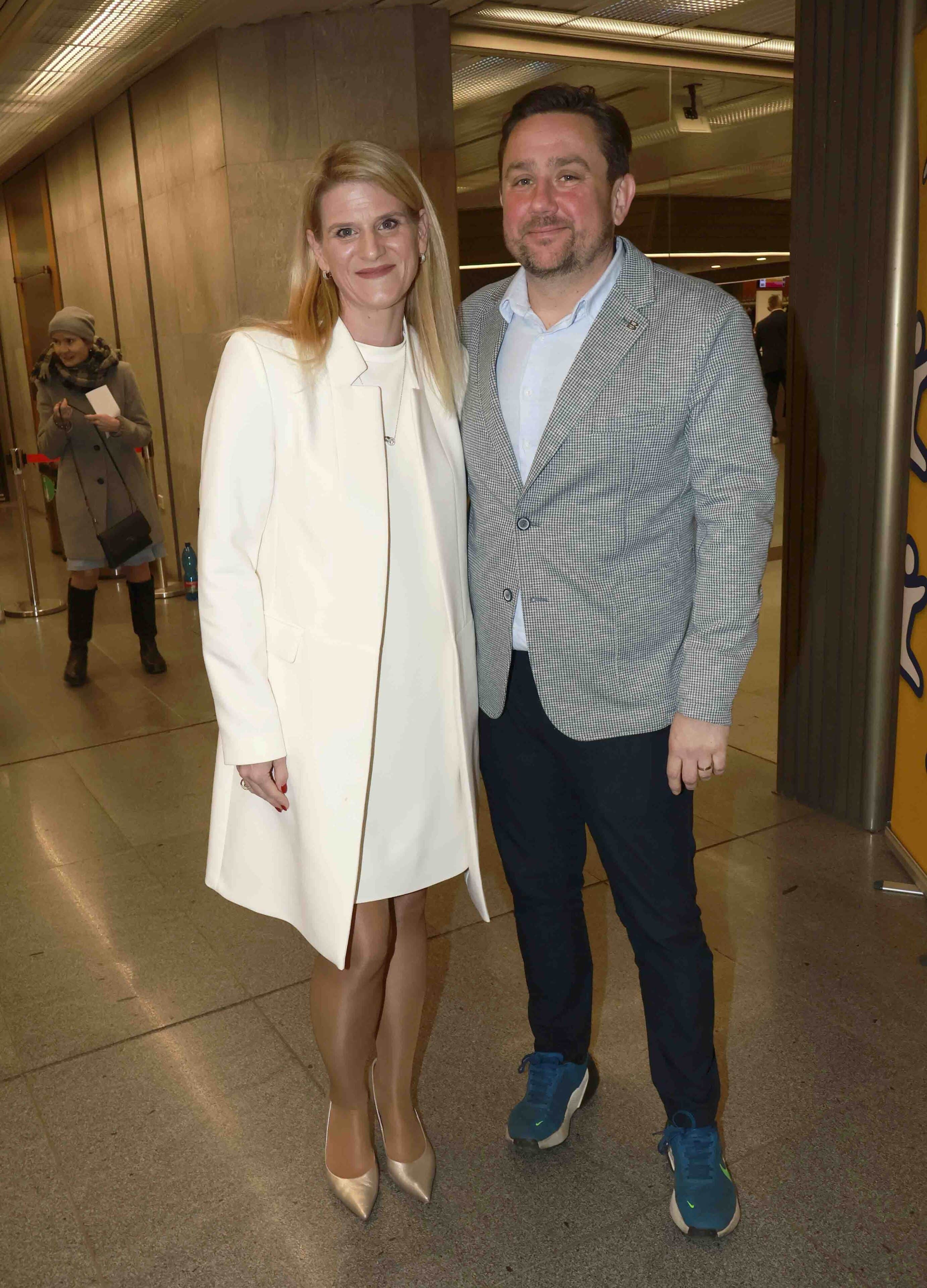 Premiéra muzikálu Fantom Opery: Šéfkuchař Jan Punčochář s manželkou. Foto: Nextfoto