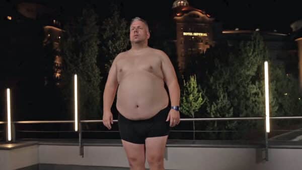Karel Horváth se projedl na 145 kilo. Zdroj: Nova