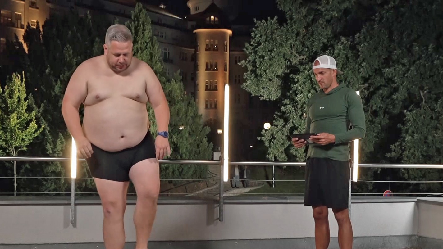Karel Horváth se projedl na 145 kilo. Zdroj: Nova
