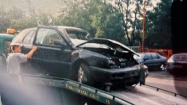 Auto, se kterým měl Karel vážnou nehodu. Zdroj: Nova