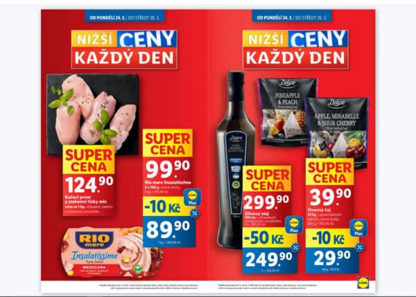 Leták LIDL od 24. března 2025.