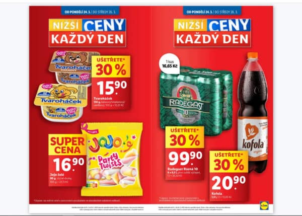 Leták LIDL od 24. března 2025.