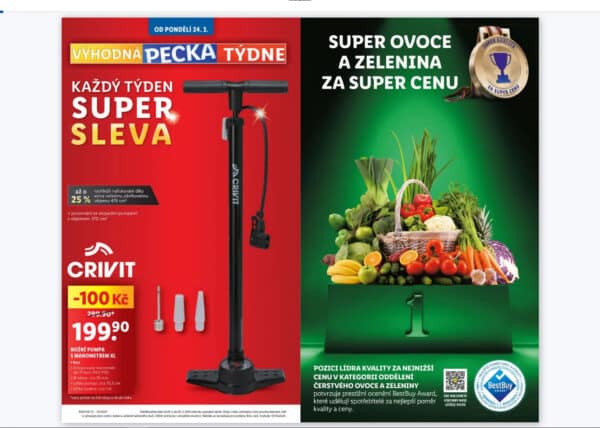 Leták LIDL od 24. března 2025.