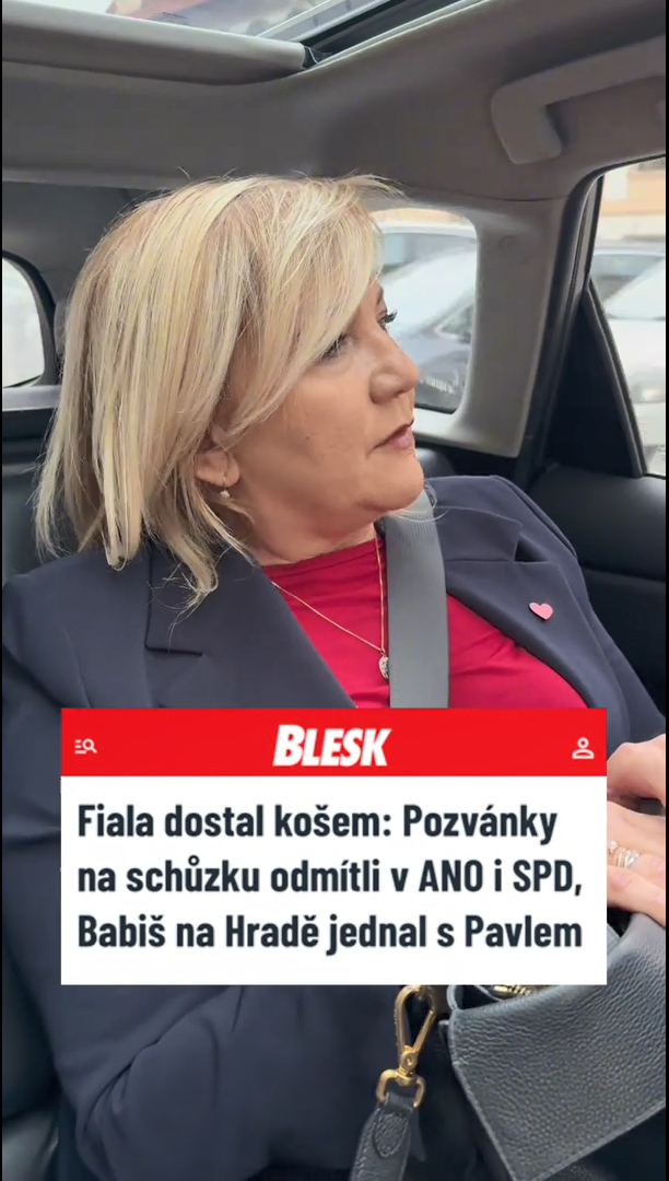 Alena Schillerová se pustila do Petra Fialy.